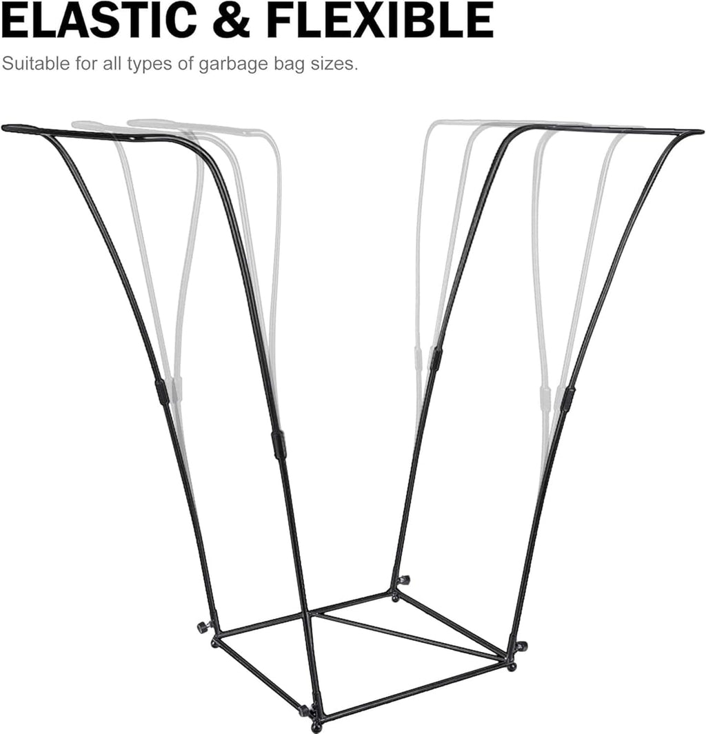 2PCS Outdoor Trash Bag Holder - Metal Garbage Bag Frame Holds 30-45 Gallon Bags - Multi-Purpose Outdoor Leaf Bag Stand for Yard BBQ Camping Garden Lawn Party Supplies Kitchen