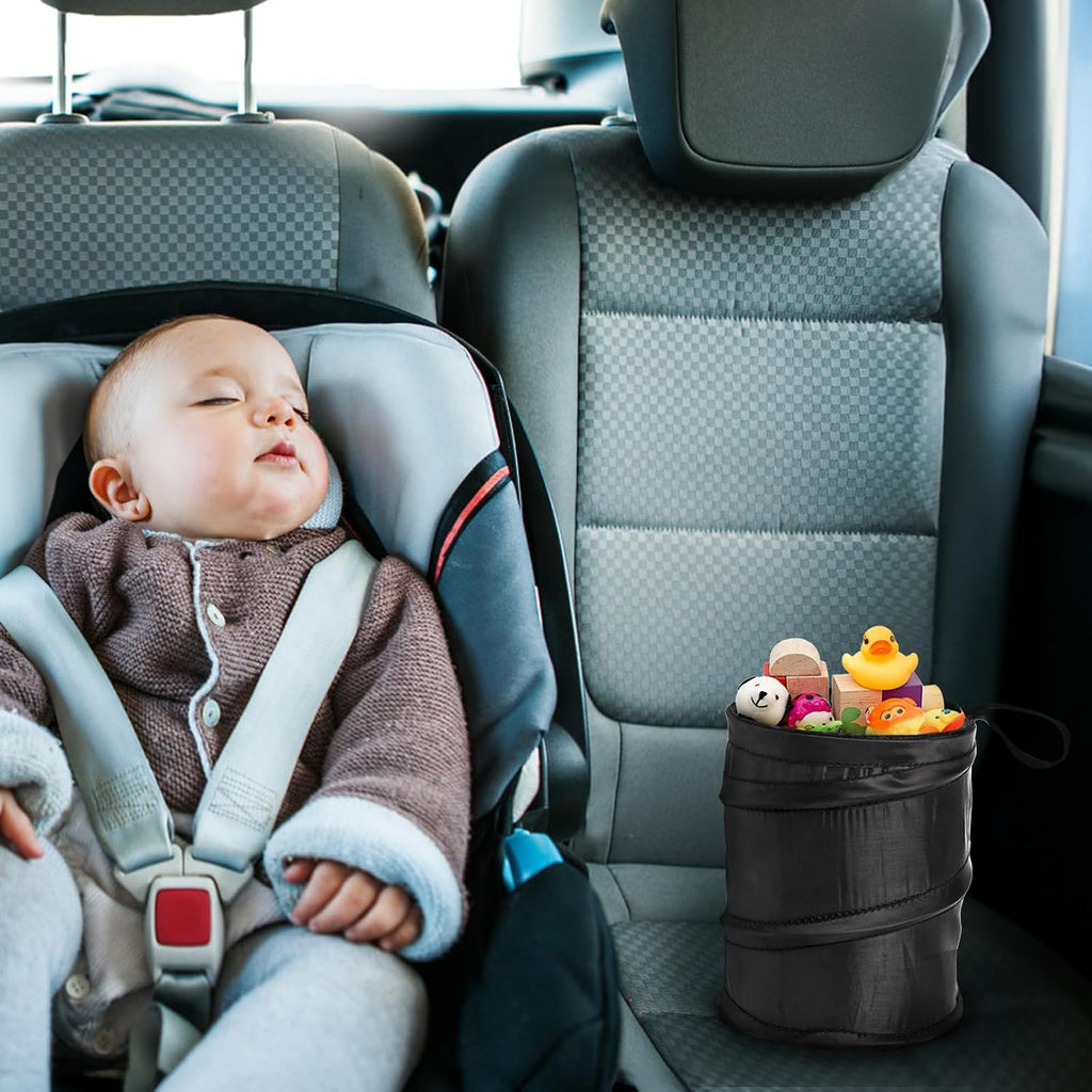 6 Pack Car Trash Can, Collapsible Pop-Up Car Garbage Can, Waterproof Small Trash Bag Portable Rubbish Bin for Automotive