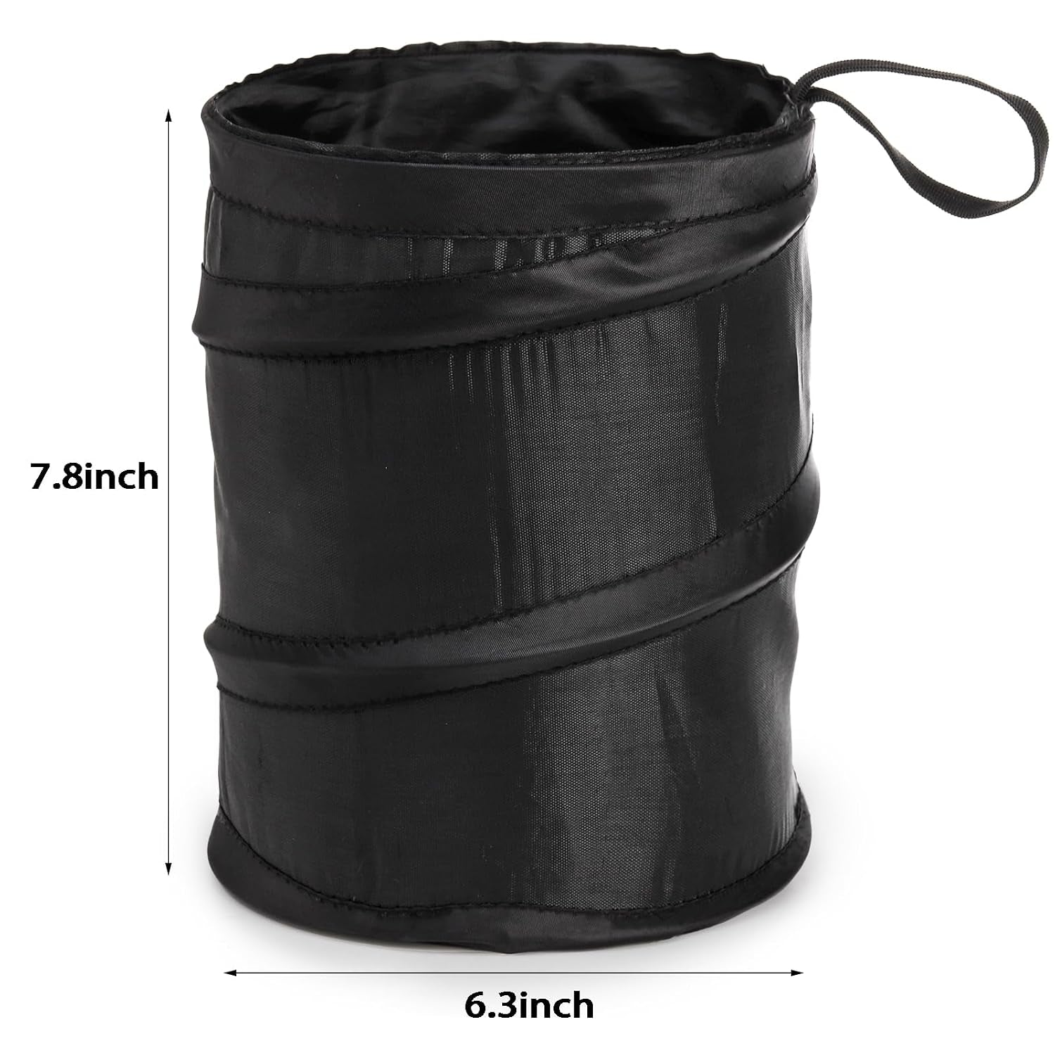6 Pack Car Trash Can, Collapsible Pop-Up Car Garbage Can, Waterproof Small Trash Bag Portable Rubbish Bin for Automotive