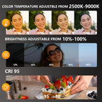Illuminate Your Selfies: Magnetic 360° LED Ring Light for Magsafe iPhone - Perfect for Vlogs and Video Calls