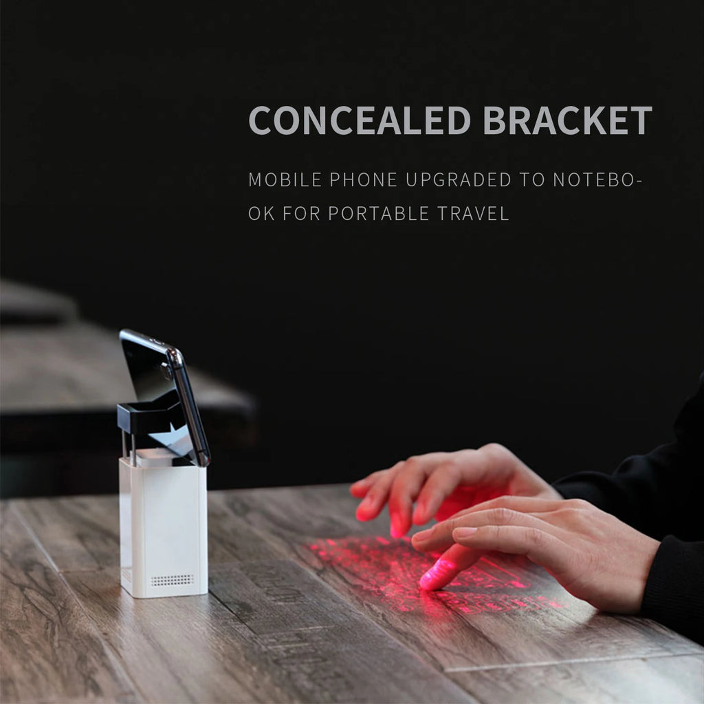 Revolutionary Mini Wireless Laser Projection Keyboard: Bluetooth Virtual Keyboard & Mouse for Effortless Typing on Laptops and Smartphones