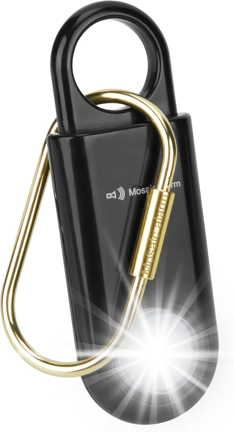 130dB Personal Safety Alarm Keychain with Strobe Light