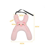 Kids Car Neck Pillow with Seat Belt Safety Sleep Aid Prevent Leaning Head Back Seat Sleeping Comfort during Long Distance Travel
